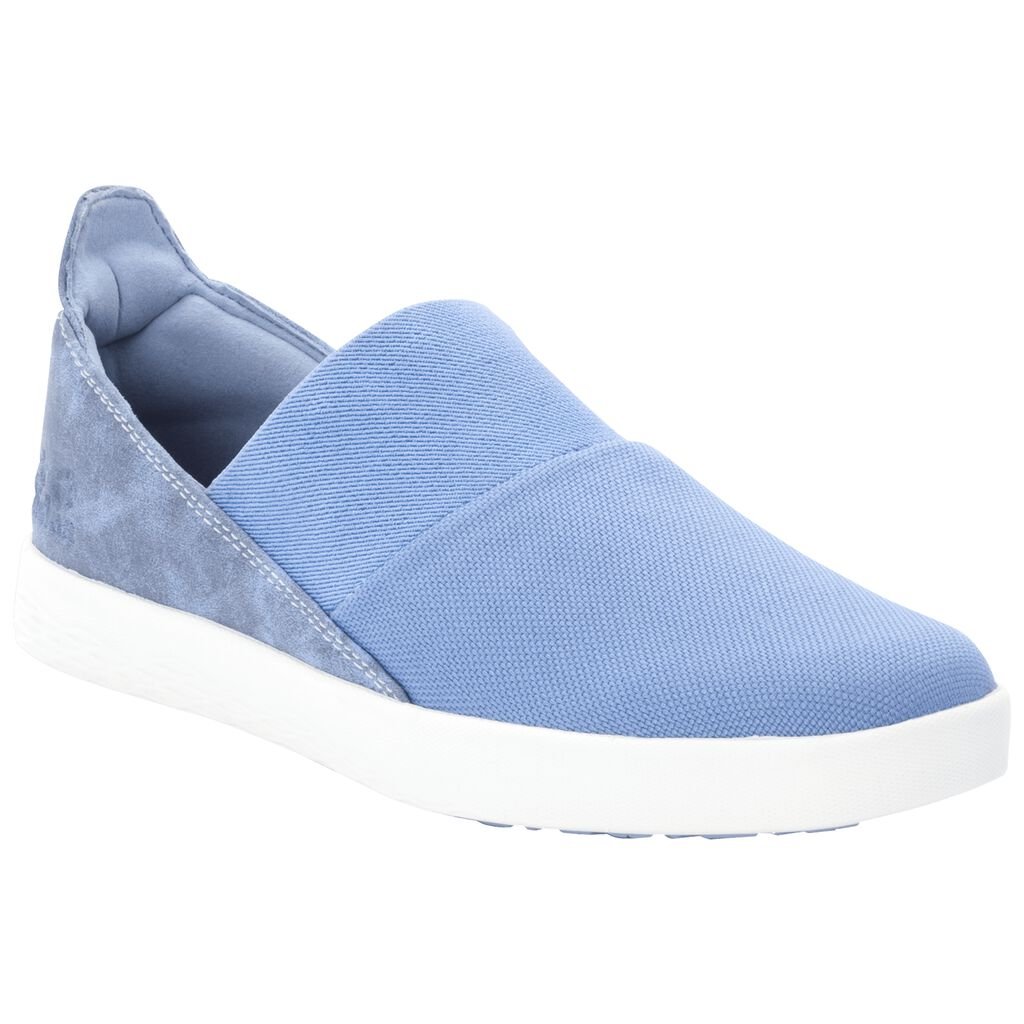 Jack Wolfskin AUCKLAND SLIPPER χαμηλα παπουτσια casual γυναικεια ανοιχτο μπλε/ασπρα | GR6097111